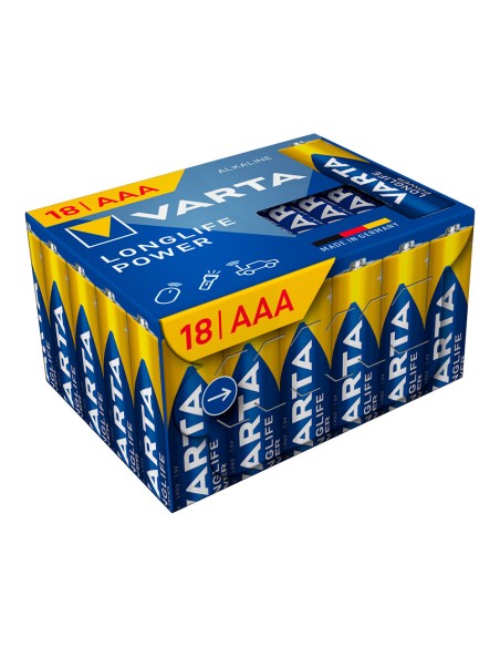 Pila alkalina longlife power cube aaa - lr03 (caja 18 uds.) ø10,5 x 44,5mm
