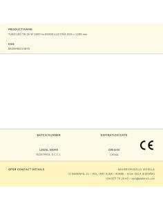 Tubo led t8, 18 w, 1980 lm, 6500 k, luz fría, ø26 x 1200 mm 2