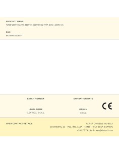 Tubo led t8, 22 w, 2480 lm, 6500 k, luz fría, ø26 x 1500 mm 2