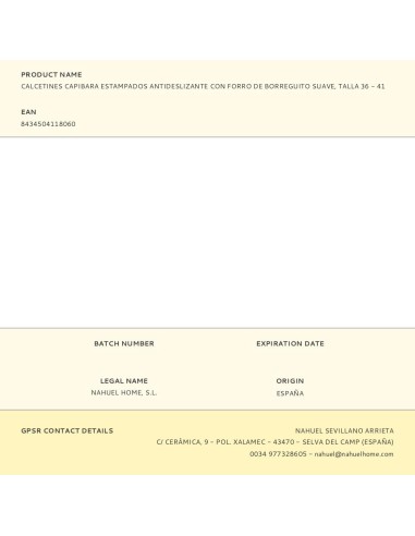 Calcetines capibara estampados antideslizantes...