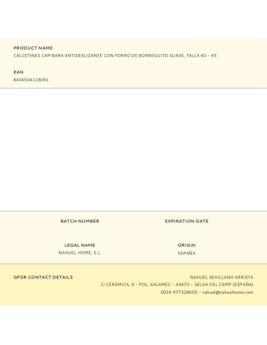 Calcetines capibara antideslizantes con forro...