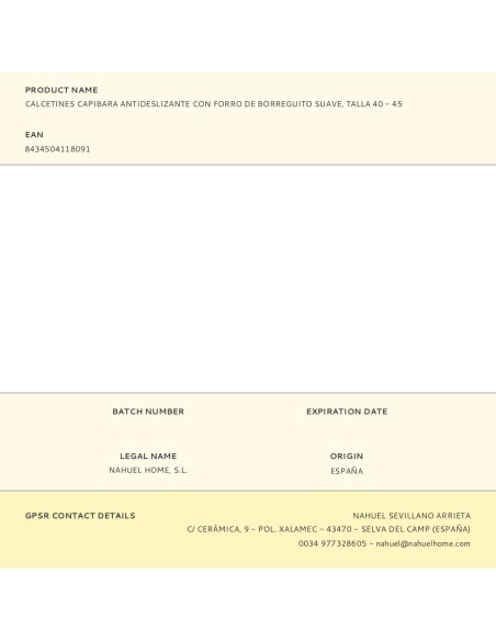 Calcetines capibara antideslizantes con forro de borreguito suave, talla 40 - 45