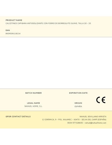 Calcetines capibara antideslizantes con forro...