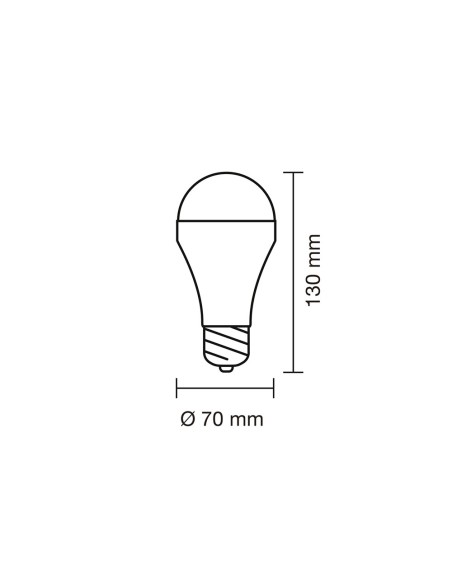 Bombilla led, recargable usb, e27, 6 w, 3cct, dimmable, 500 lm