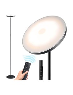 Lámpara de pie led dencel, 24 w, 3cct, dimmable, 2200 lm, negra, ø25 x 175 cm 2