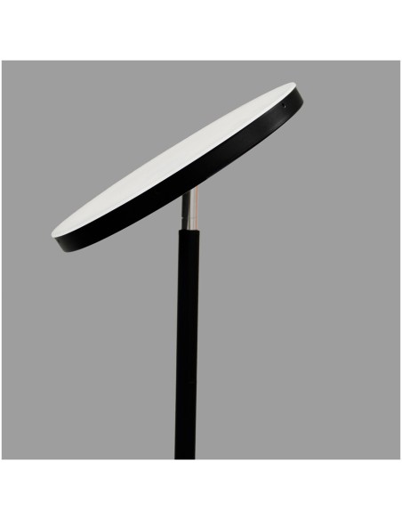 Lámpara de pie led dencel, 24 w, 3cct, dimmable, 2200 lm, negra, ø25 x 175 cm