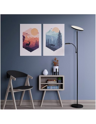 Lámpara de pie led dencel, 30+6 w, 3cct,...