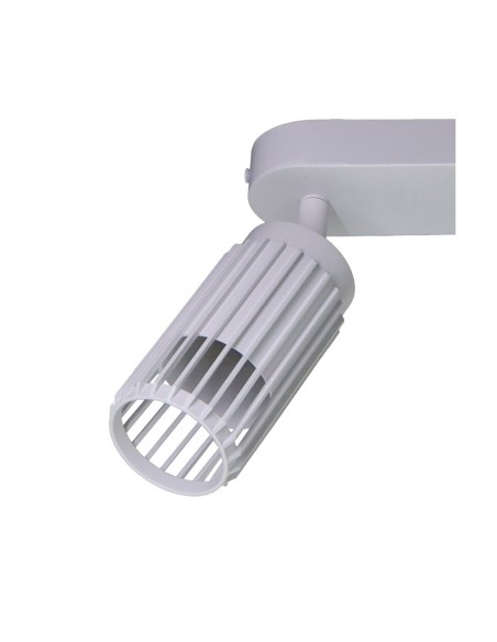 Foco 3 elementos, sahara arenado, gu10, 10 w, (bombillas no incluidas), blanco, 40 x 6 x 21 cm