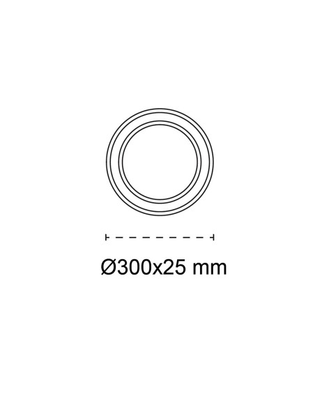 Plafón led circular, mery, 24 w, 3cct, 2420 lm, blanco, ø30 x 2,5 cm