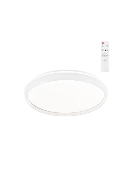 Plafón led circular, charly, 46 w, 3cct, 5060 lm, blanco, ø40 x 7 cm