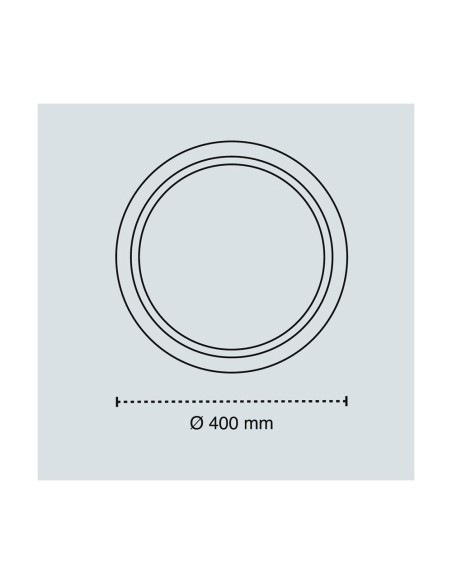 Plafón led circular, charly, 46 w, 3cct, 5060 lm, blanco, ø40 x 7 cm