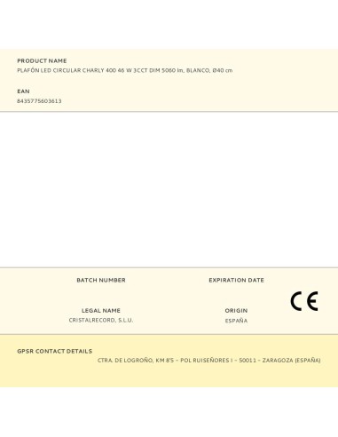 Plafón led circular, charly, 46 w, 3cct, 5060...