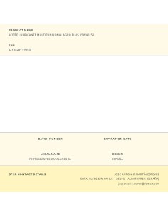 Aceite lubricante multifuncional agro plus 15w40, 5 l 2