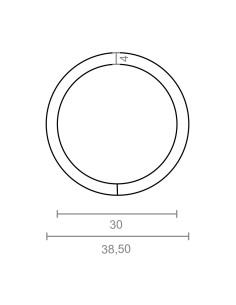 Anilla soldada ap14, 4 x 30 mm, zincada, blister 4 uds 2