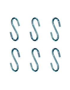 Gancho en forma de s cg23 2,7 x 30 mm, zincado, blister 6 uds