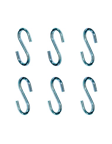 Gancho en forma de s cg23 2,7 x 30 mm, zincado, blister 6 uds