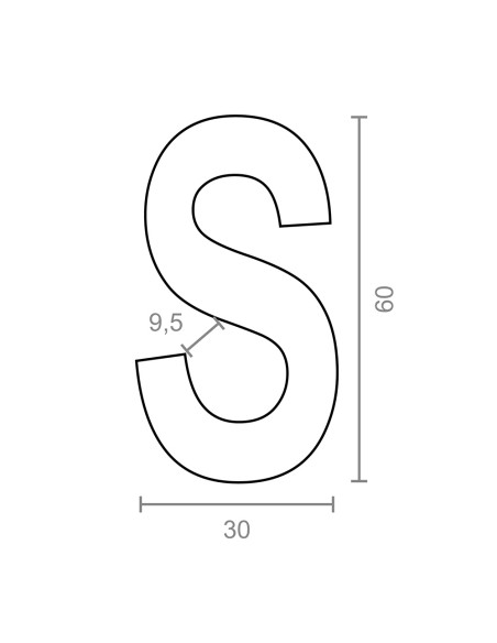 Gancho en forma de s cg23 5 x 60 mm, zincado, blister 4 uds