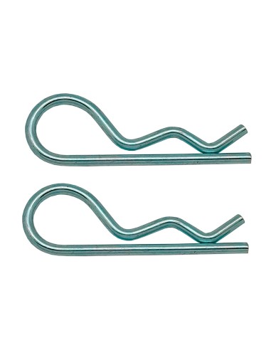 Pasador ps14 forma r, 2 mm, galvanizado, blister 2 uds