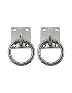 Placa amarre con anilla ap13, 6 mm, inoxidable, blister 2 uds