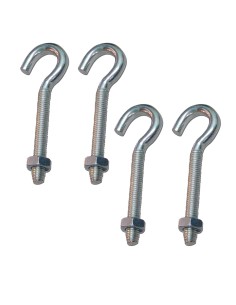 Hembrilla abierta con tuerca hm02, m5 x 35 mm, zincado, blister 4 uds