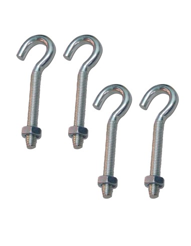 Hembrilla abierta con tuerca hm02, m5 x 35 mm, zincado, blister 4 uds