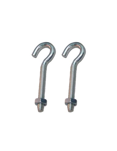 Hembrilla abierta con tuerca hm02, m6 x 50 mm, zincado, blister 2 uds