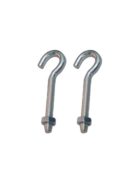 Hembrilla abierta con tuerca hm02, m6 x 50 mm, zincado, blister 2 uds