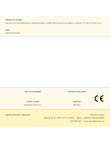 Baliza v16 de emergencia homologada conectada...