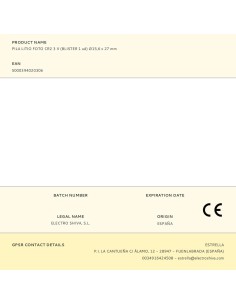 Pila litio cr2 3 v ø15,6 x 27 mm blister 2