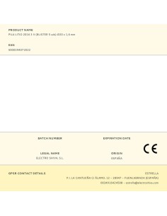 Micro pila de botón litio cr2016 3 v ø20 x 1,6 mm blister 5 uds 2