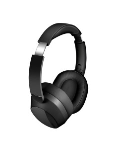 Auriculares plegables negros con bluetooth 6.0, cancelación activa del ruido y micrófono 2