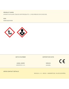 Aparato difusor líquido antimosquito + 2 recambios de 45 noches 2