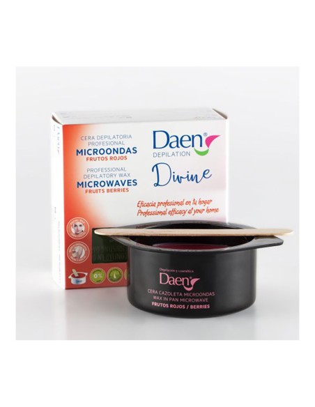 Cazoleta para microondas de cera depilatoria caliente frutos rojos 90 g