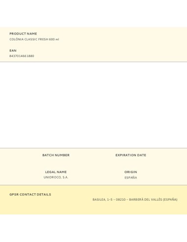 Colonia classic fresh 750 ml