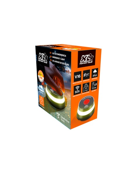 Baliza v16 de emergencia homologada conectada geolocalizable con dgt 3.0 xl perform tools