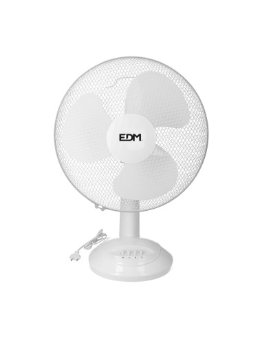 Ventilador de sobremesa. color blanco. potencia: 45w aspas: ø40x61cm
