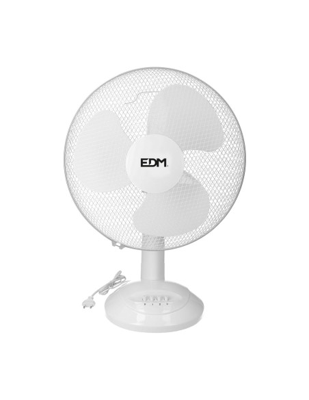 Ventilador de sobremesa. color blanco. potencia: 45w aspas: ø40x61cm