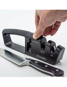 Afilador de tijeras y cuchillos con ángulo ajustable de 25 cm 2