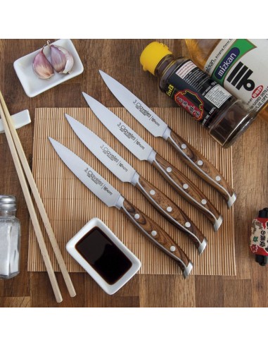 Cuchillos chuleteros wagyu 11,5 cm, 4 uds