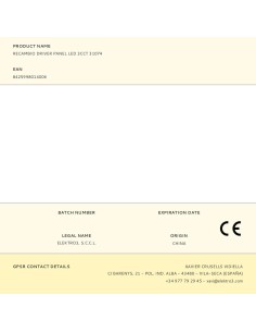Recambio driver panel led 3cct 31074 2