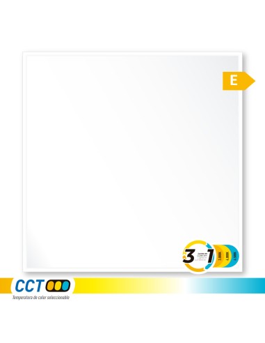 Panel led, 40 w, 3cct (3000-4000-6500 k), 4800 lm, 595 x 595 x 28 mm