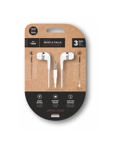 Auriculares eartech con conector mini-jack, blancos