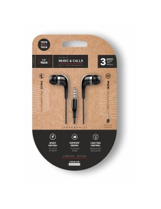 Auriculares eartech con conector mini-jack negros