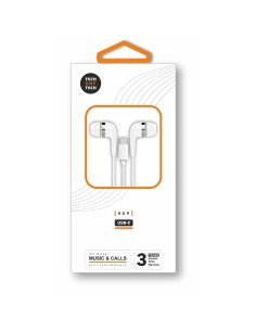 Auriculares hop con conector usb-c blancos