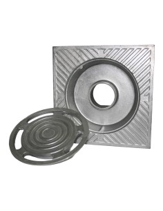 Sumidero de patio de aluminio 30 x 30 cm