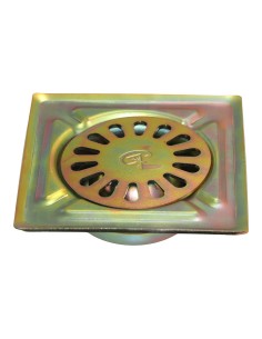 Sumidero de patio, acero bricomatado, iron, 25 x 25 cm