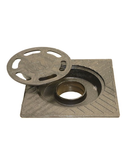 Sumidero de patio fundición 25 x 25 cm