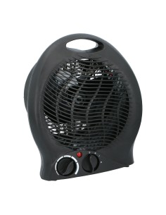 Calefactor compacto negro, 2000 w 21 x 12,5 x 26 cm
