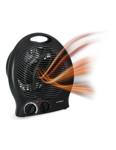 Calefactor compacto negro, 2000 w 21 x 12,5 x 26 cm 2