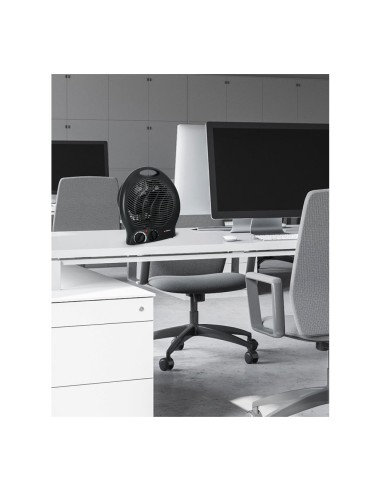 Calefactor compacto negro, 2000 w 21 x 12,5 x...